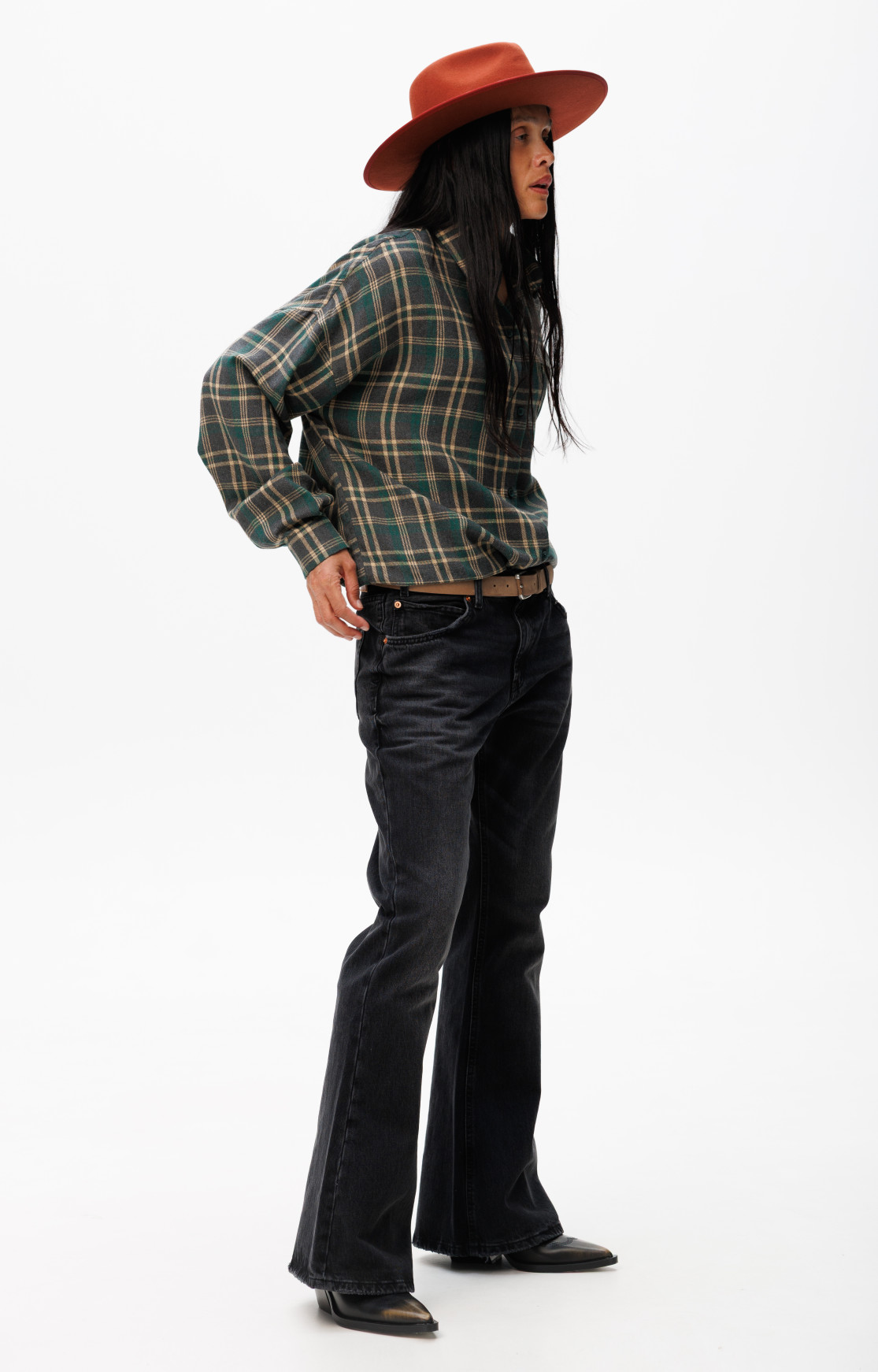 Shirt «Woodstock» green-graphite