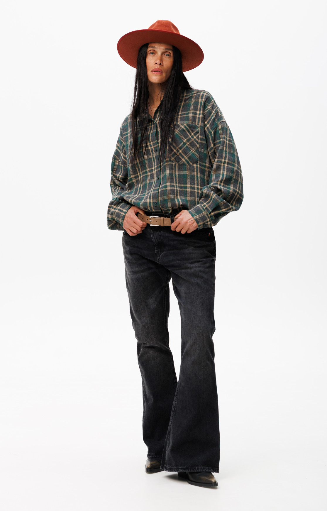 Shirt «Woodstock» green-graphite