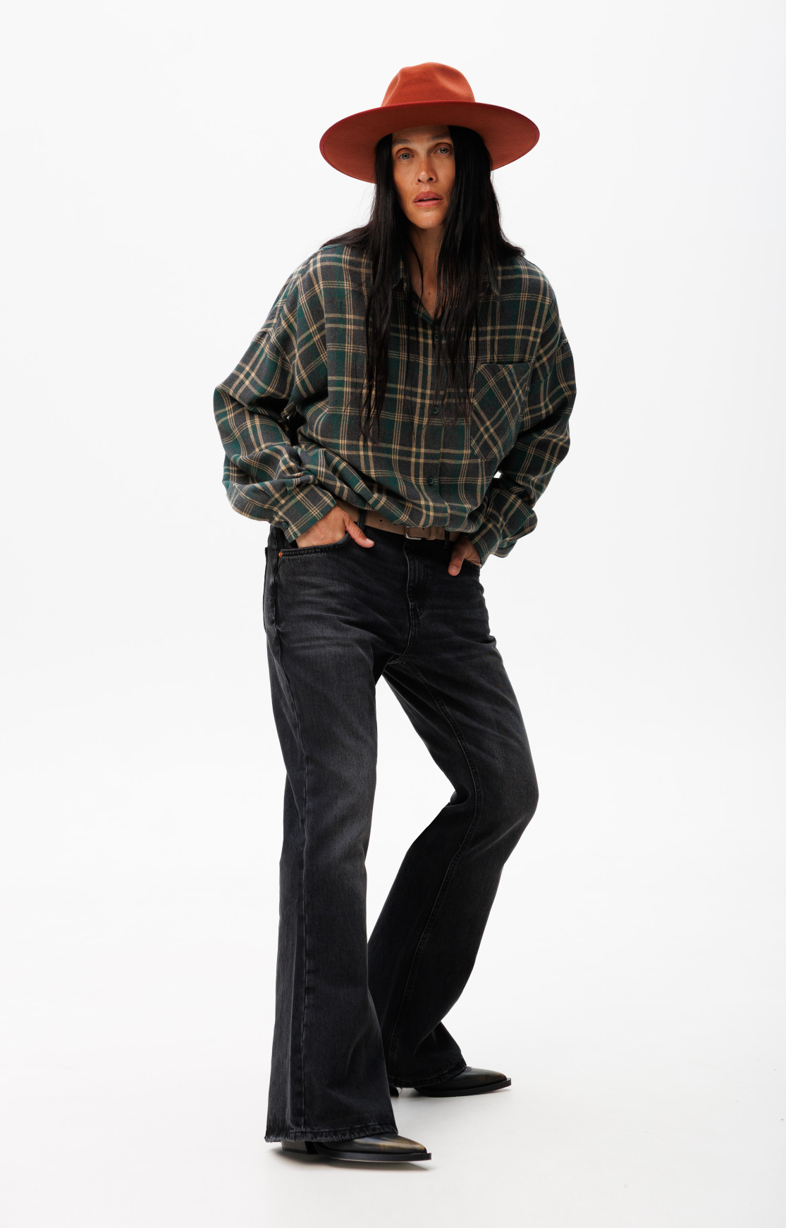 Shirt «Woodstock» green-graphite