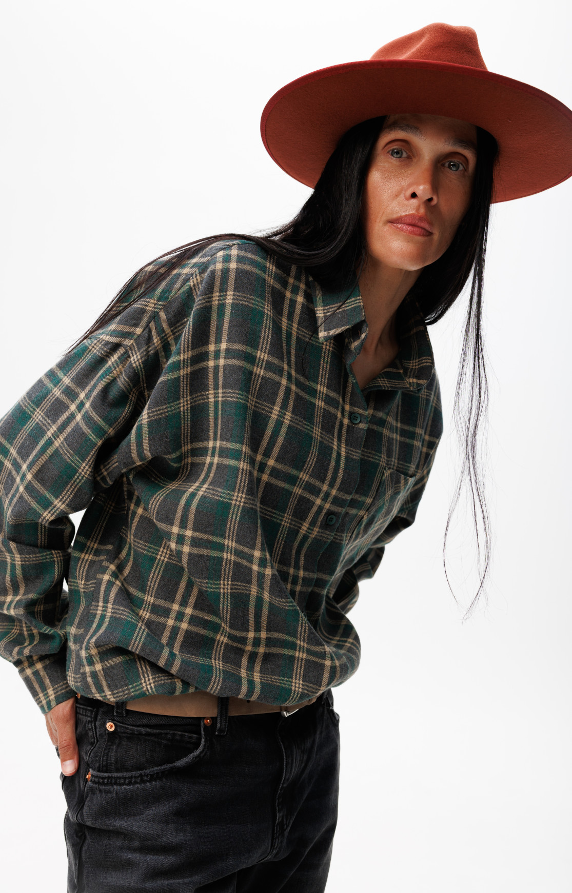 Shirt «Woodstock» green-graphite