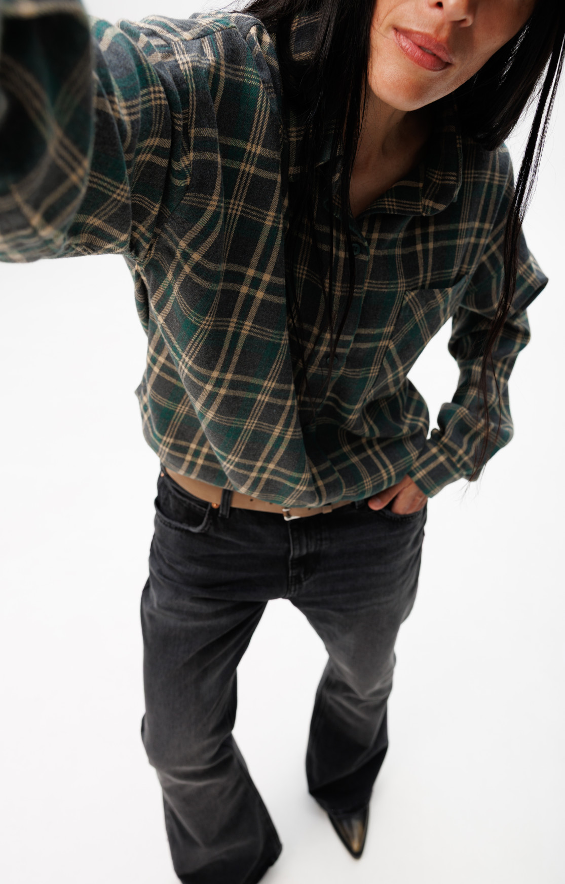 Shirt «Woodstock» green-graphite